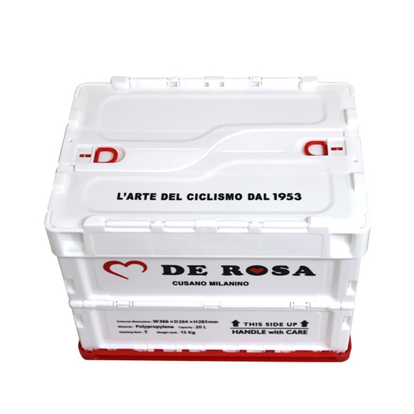 デローザ 折り畳み コンテナ 20L ホワイト De Rosa container 20L white 740114  ｜モーターマガジン社の通販本店サイト