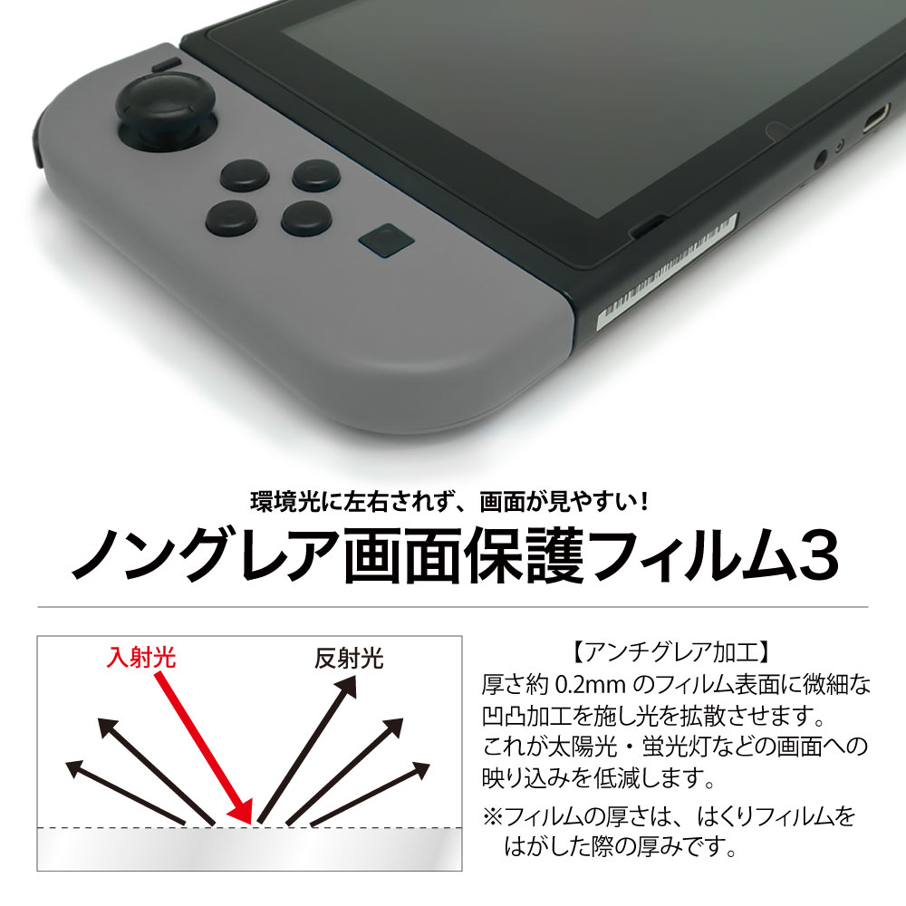 送料無料/新品 Nintendo　Switch有機EL保護フィルム