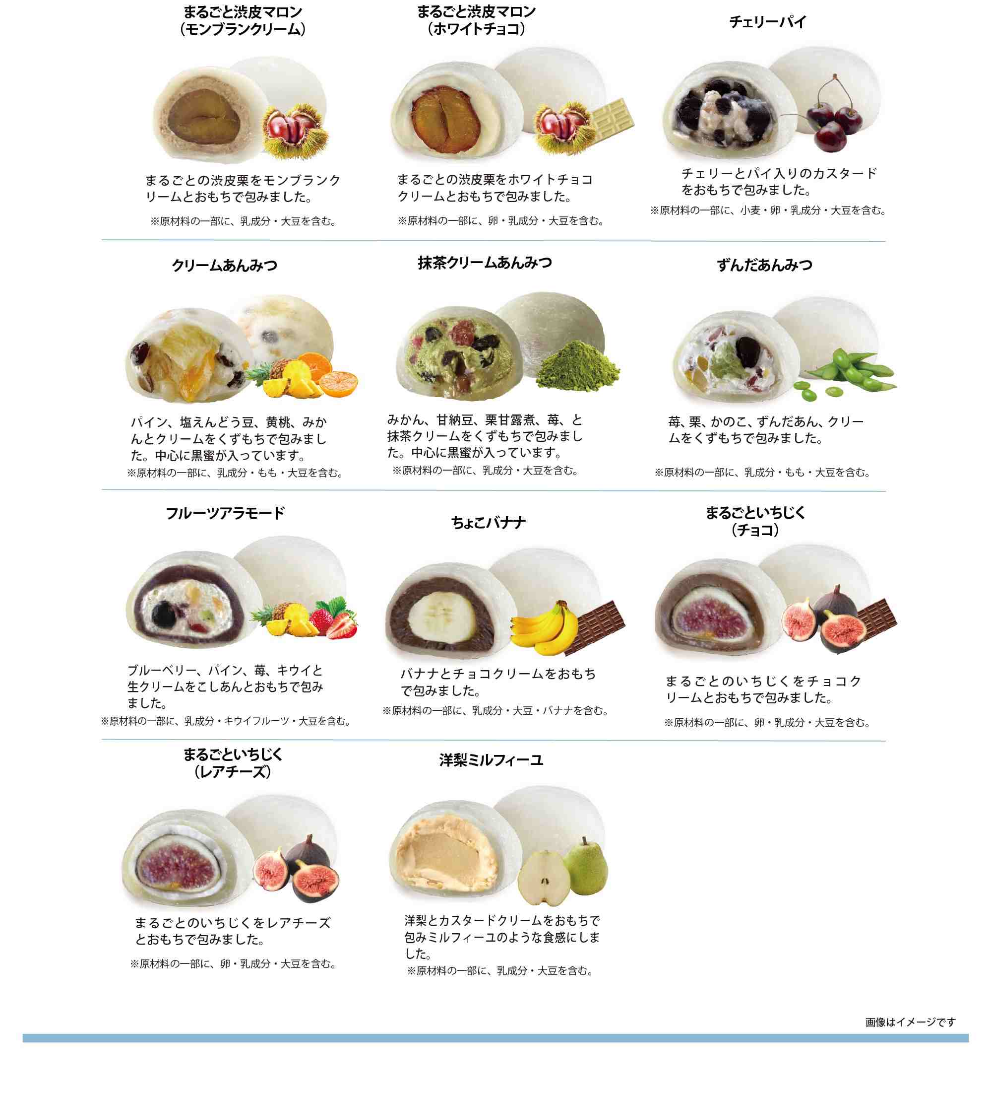 ☆【催事情報】12/11～12/16種類豊富なフルーツ大福期間限定販売です