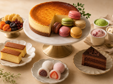 目玉景品とサブ景品をバランスよく配置したスイーツ