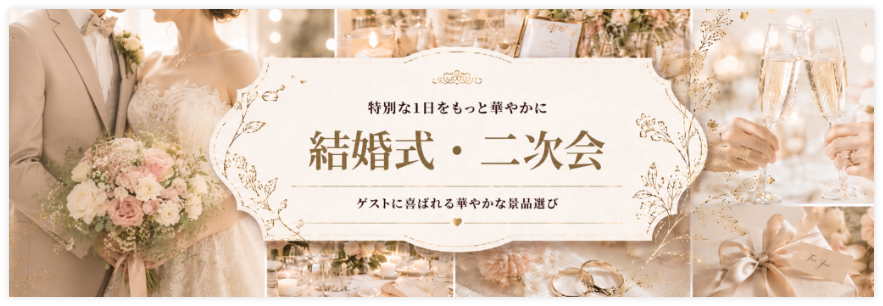 結婚式・二次会におすすめの景品
