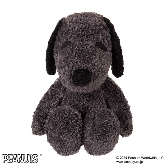 ハロー！ MY スヌーピー Mサイズ （チャコール）|【ぬいぐるみの
