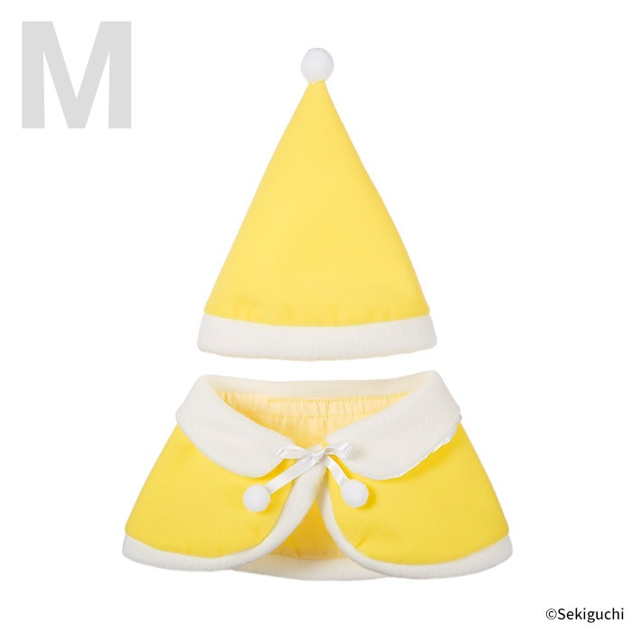 【当店オリジナル】 ぬいぐるみ用 ケープ帽子 黄 Mサイズ ご注文はこちら