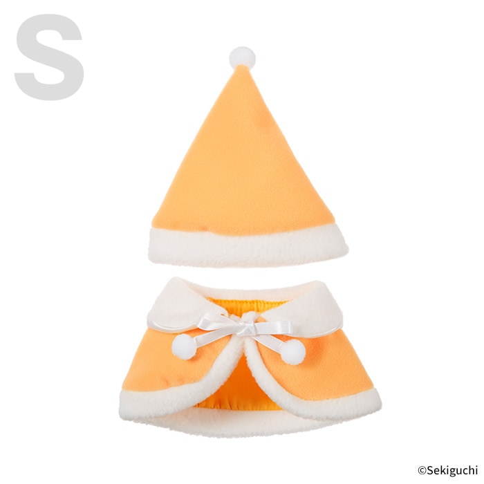 【当店オリジナル】 ぬいぐるみ用 ケープ帽子 オレンジ Sサイズ ご注文はこちら