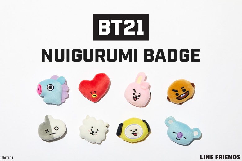 フェイスバッジ Bt21 キャラクターから探す 商品一覧 ぬいぐるみのセキグチ メーカー公式通販