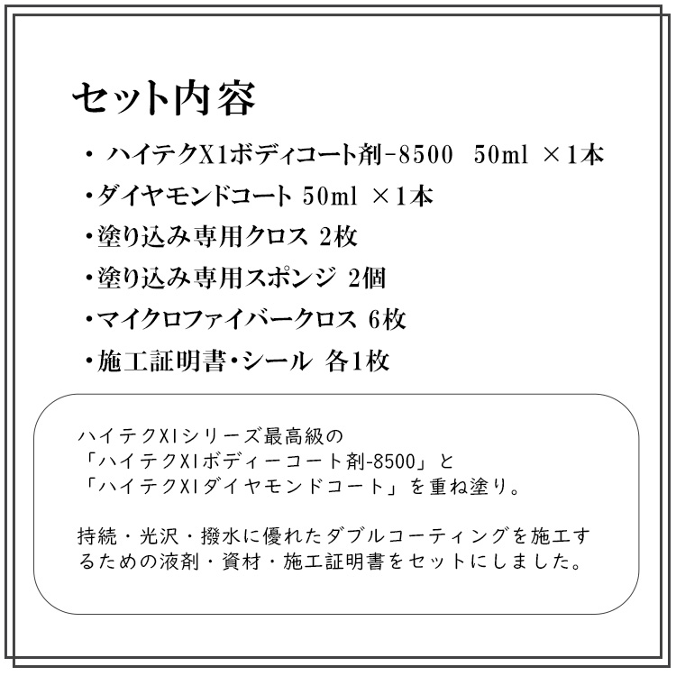 高品質の人気 クリスタルプロセス ハイテク X1ボディコート剤 -8500おためしセット fucoa.cl