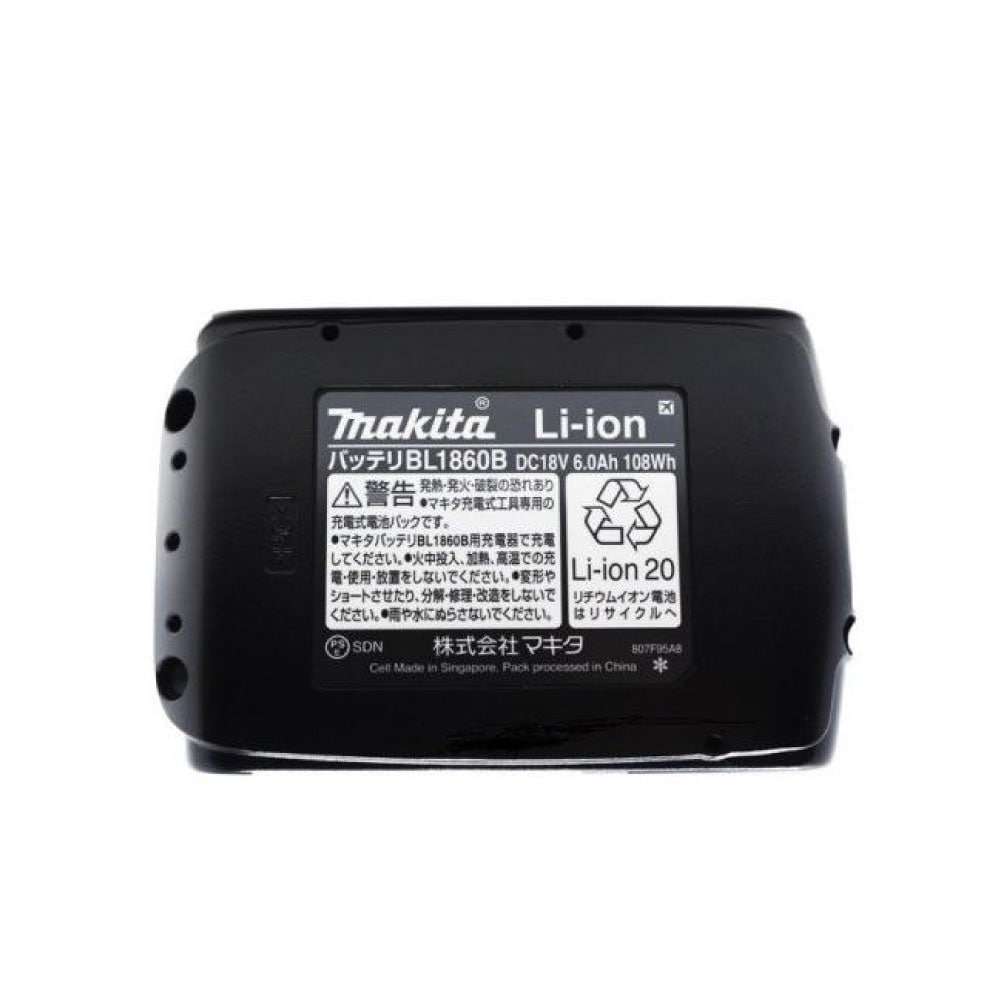 マキタ 純正品 18V 6.0Ah リチウムイオン バッテリー BL1860B A-60464