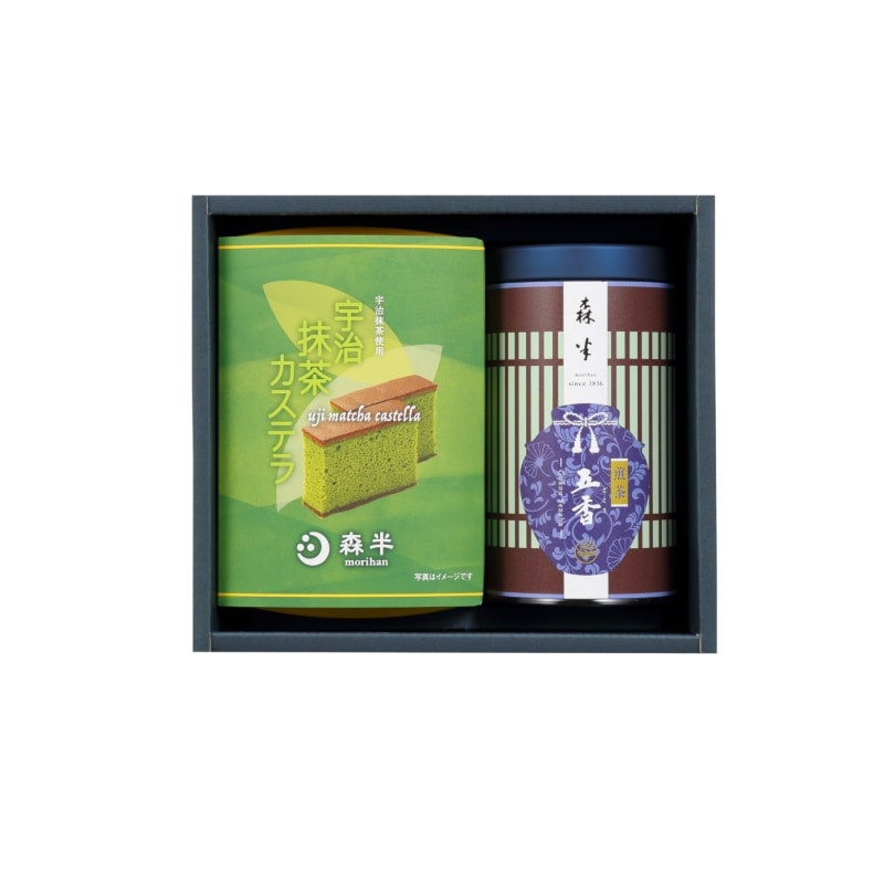 銘茶五香（ごこう）</br>煎茶・抹茶カステラ<span class="br-sm"></span>詰合せ