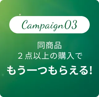 Campaign03 同商品2点以上の購入でもう一つもらえる!
