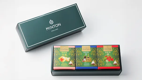 MINTON(ミントン)<ティーバッグ> 和紅茶 3箱ギフトセット(京・苺・白桃)の商品画像