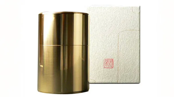茶缶「開化堂 真鍮茶筒 100g」の商品画像