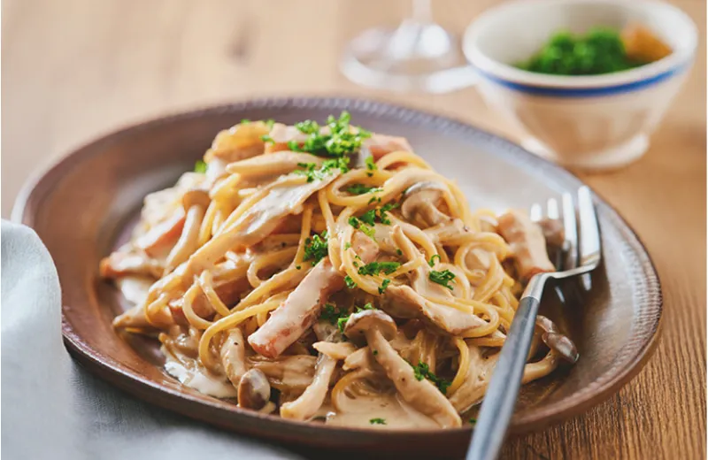ワンパン コーヒークリームパスタ