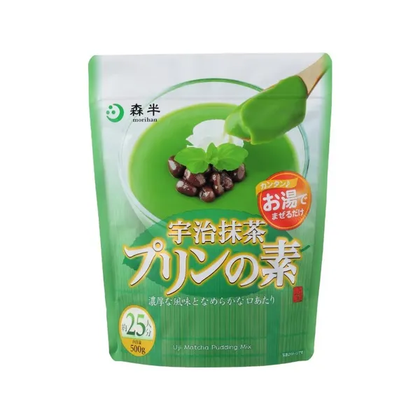 森半 宇治抹茶プリンの素 [500g袋入り]