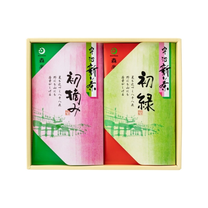 宇治新茶 初摘み・初緑70g×各1袋の商品画像