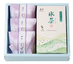 氷茶(水出し玉露)・くず餅(白)の商品画像