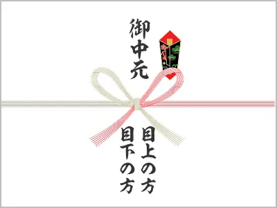 連名で贈る場合ののし紙の例
