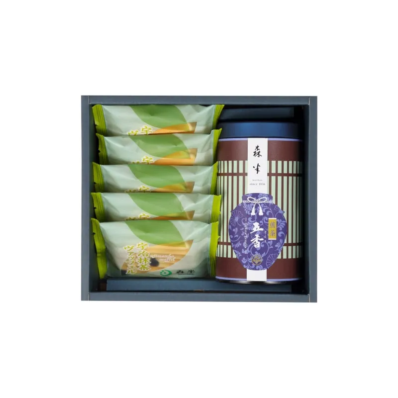 森半 <五香(ごこう)>煎茶・抹茶ヴァッフェル詰合せ