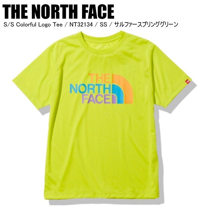 The North Face ノースフェイス S S Colorful Logo Tee カラフルロゴtシャツ Nt Ss サルファースプリンググリーン 半袖 おしゃれ カジュアル アパレル用品 メンズ半袖tシャツ モリヤマスポーツ公式オンラインストア
