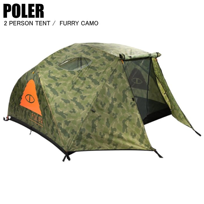 POLER ポーラー 2 PERSON TENT 2パーソンテント FURRY CAMO ファーリーカモ アウトドア .キャンプ用品　 テント-モリヤマスポーツ公式オンラインストア