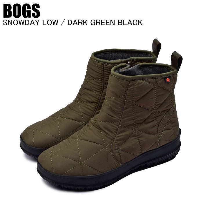 BOGS ボグス 13101609 SNOWDAY LOW DK GREEN BLACK ダークグリーン