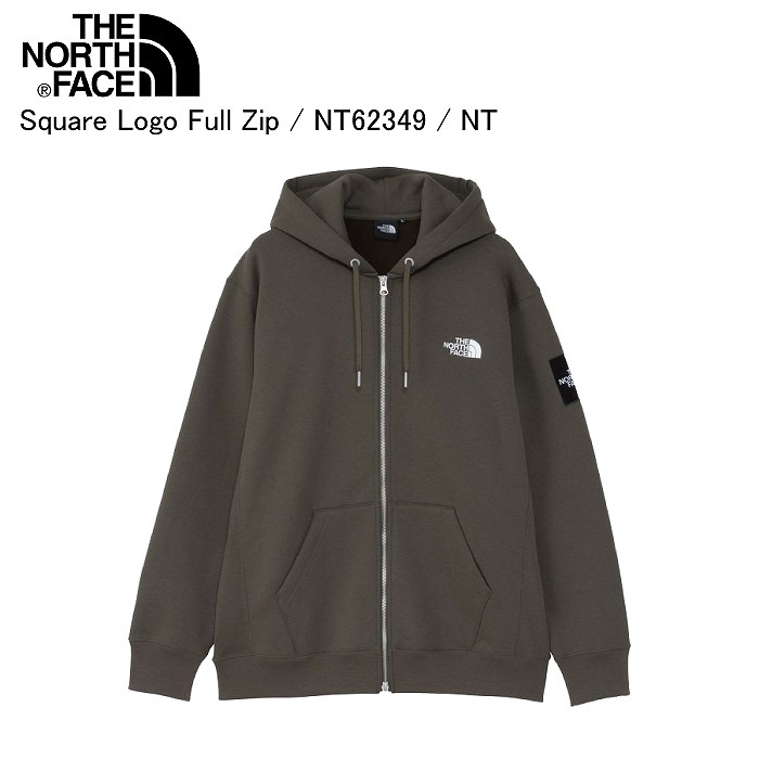 THE NORTH FACE ノースフェイス NT62349 Square Logo Full Zip