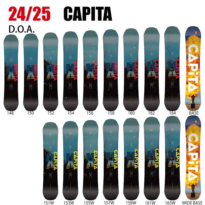 2025 CAPITA キャピタ DEFENDERS OF AWESOME D.O.A. 24-25 ボード板  スノーボード-モリヤマスポーツ公式オンラインストア