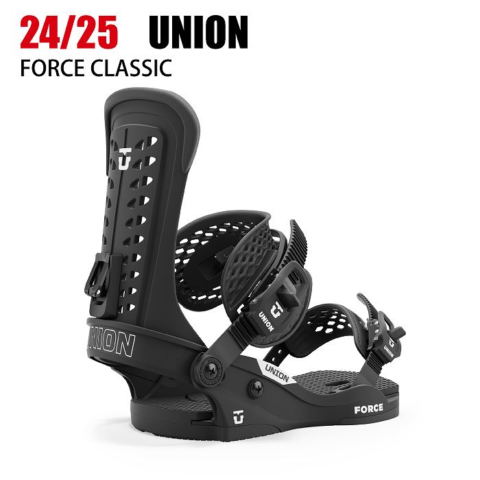 UNION FORCE Black ビンディング Mサイズ 24-25 UNION(ﾕﾆｵﾝ)・FORCE