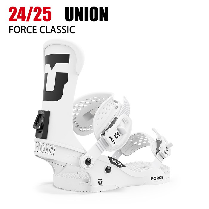 2025 UNION ユニオン FORCE CLASSIC (TEAM LOGO) フォース WHITE 24-25 スノーボード ビンディング  バインディング | スノーボード,スノーボードバインディング,フリースタイル | モリヤマスポーツ公式オンラインストア