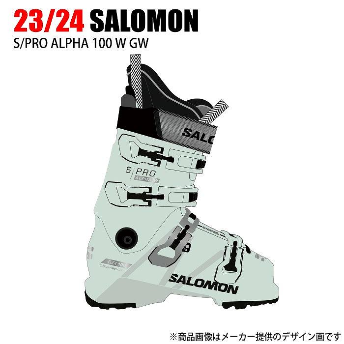 サロモン スキーブーツ 2024 SALOMON S/PRO ALPHA 100 W GW WH/SIL