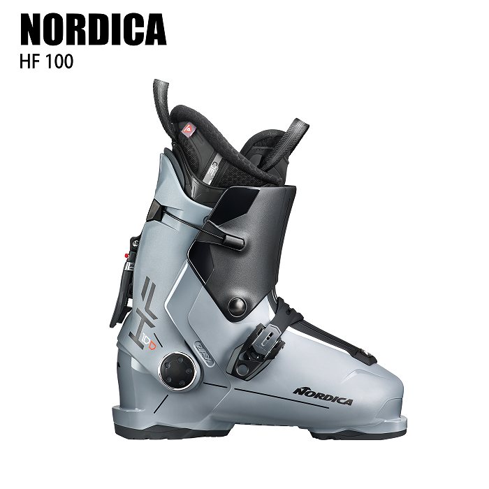 [10％ポイント還元！]ノルディカ スキーブーツ 2025 NORDICA HF 100 GRY/BK/W エイチエフ リアエントリー  24-25-モリヤマスポーツ公式オンラインストア