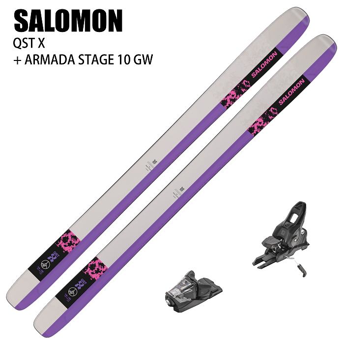 スキー2点セット]サロモン スキー板 2025 SALOMON QST X + 25 ARMADA STAGE 10 GW 115mm  ビンディングセット 24-25 | スキー,スキー板,NEWフリースタイル・マウンテン・パウダー,SALOMON（サロモン） |  モリヤマスポーツ公式オンラインストア