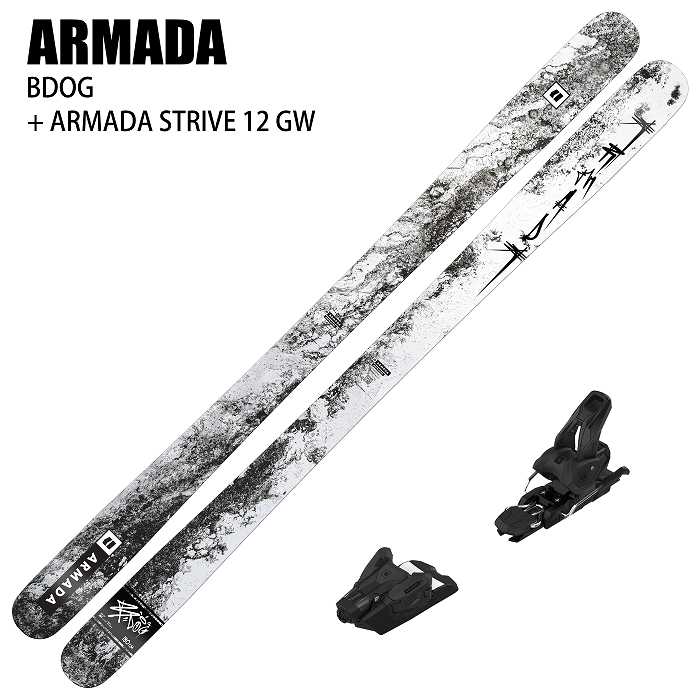 [スキー2点セット]アルマダ スキー板 2025 ARMADA BDOG + 25 ARMADA STRIVE 12 GW 100mm  ビンディングセット 24-25-モリヤマスポーツ公式オンラインストア