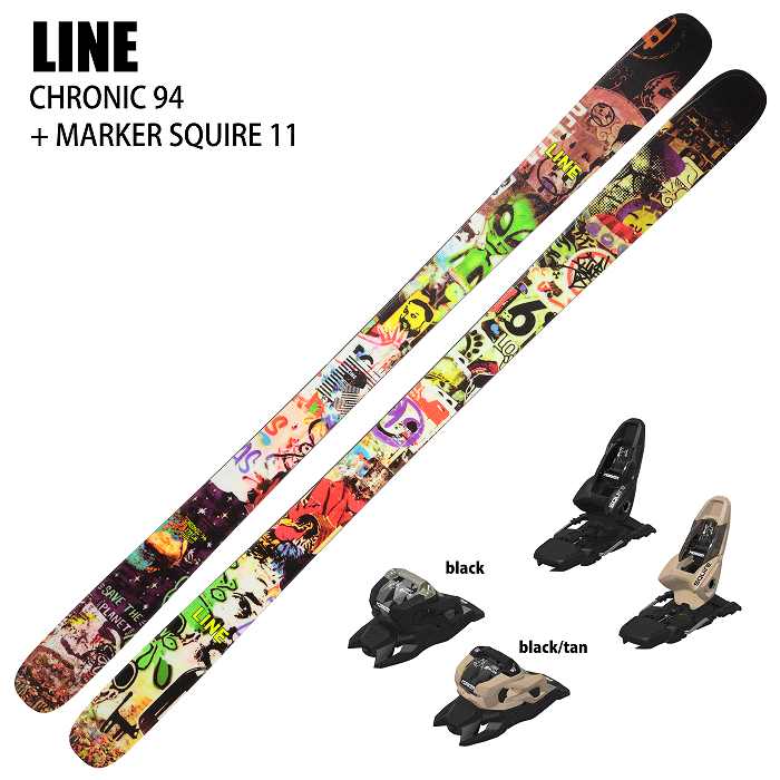 [スキー2点セット]ライン スキー板 2025 LINE CHRONIC 94 + 25 MARKER SQUIRE 11 100mm  ビンディングセット 24-25-モリヤマスポーツ公式オンラインストア