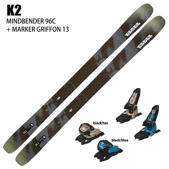 [10％ポイント還元！][スキー2点セット]ケーツー スキー板 2025 K2 MINDBENDER 96C + 25 MARKER GRIFFON  13 100mm ビンディングセット 24-25-モリヤマスポーツ公式オンラインストア