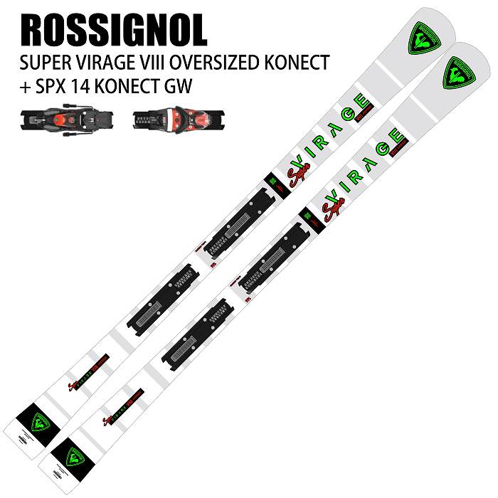 10％ポイント還元！]ロシニョール スキー板 2025 ROSSIGNOL SUPER VIRAGE VIII OVERSIZE KNT + SPX  14 KNT GW スーパーヴィラージュ ビンディングセット 24-25 | スキー