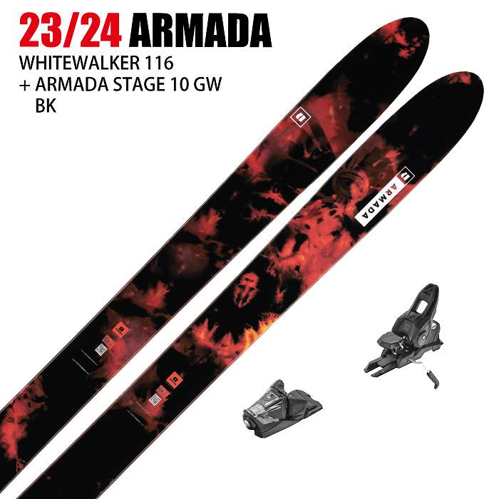 スキー2点セット]アルマダ スキー板 2024 ARMADA WHITEWALKER 116 + 24