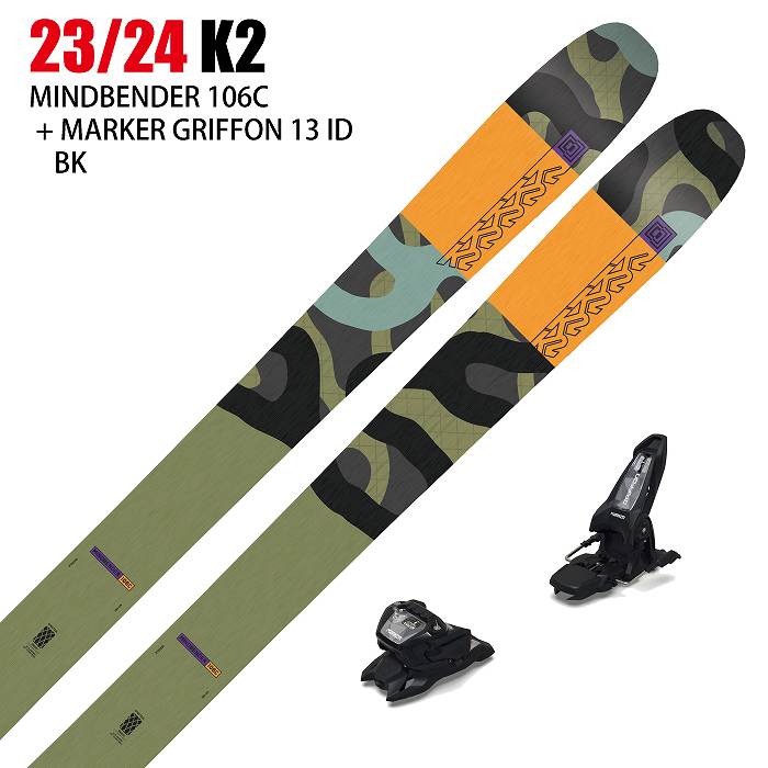 スキー2点セット]ケーツー スキー板 2024 K2 MINDBENDER 106 C + 24 ...