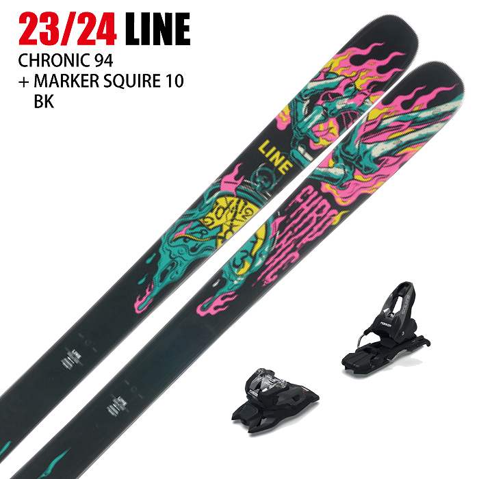 LINE SKI CHRONIC スキー MARKER Squire 3点セットスポーツ