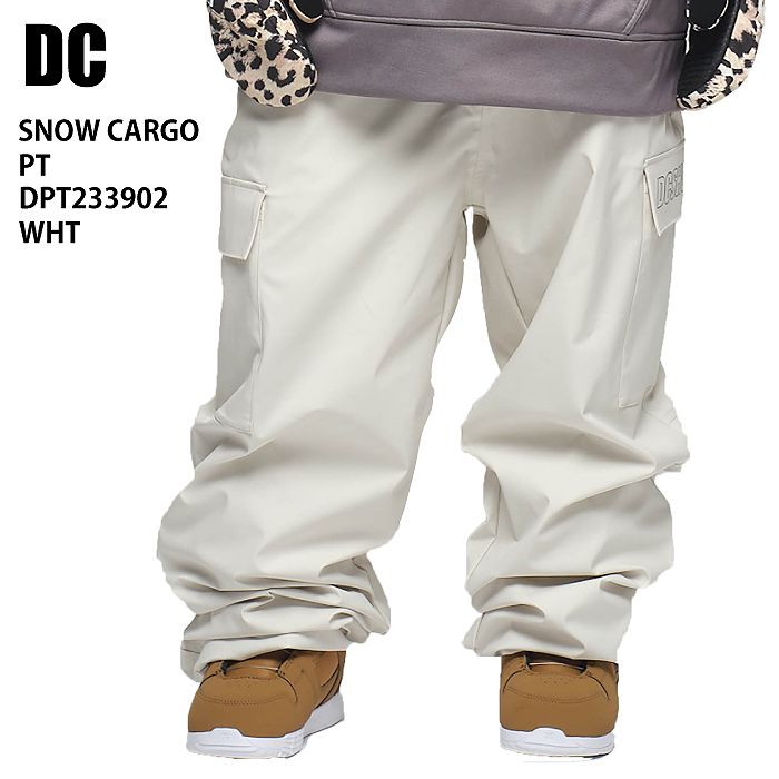 DC ディーシー DPT233902 23 DC SNOW CARGO PANT WHT 23-24 ...