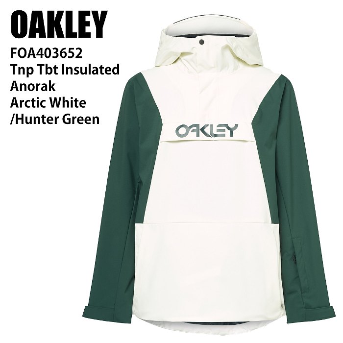 OAKLEY オークリー FOA403652 TNP TBT INSULATED ANORAK WHITE/GREEN