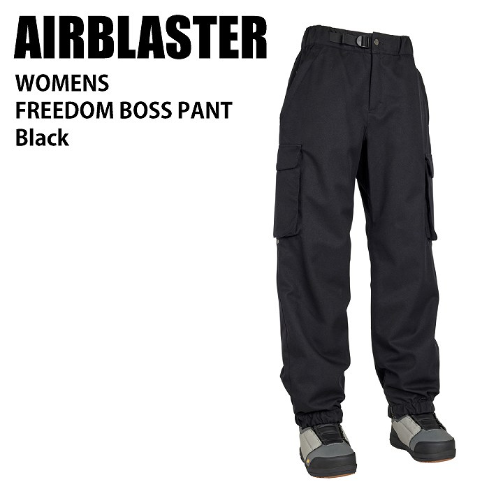 AIRBLASTER エアブラスター Wms Freedom Boss Pant Black 24-25 ウエア レディース パンツ スノーボード  エアブラ-モリヤマスポーツ公式オンラインストア