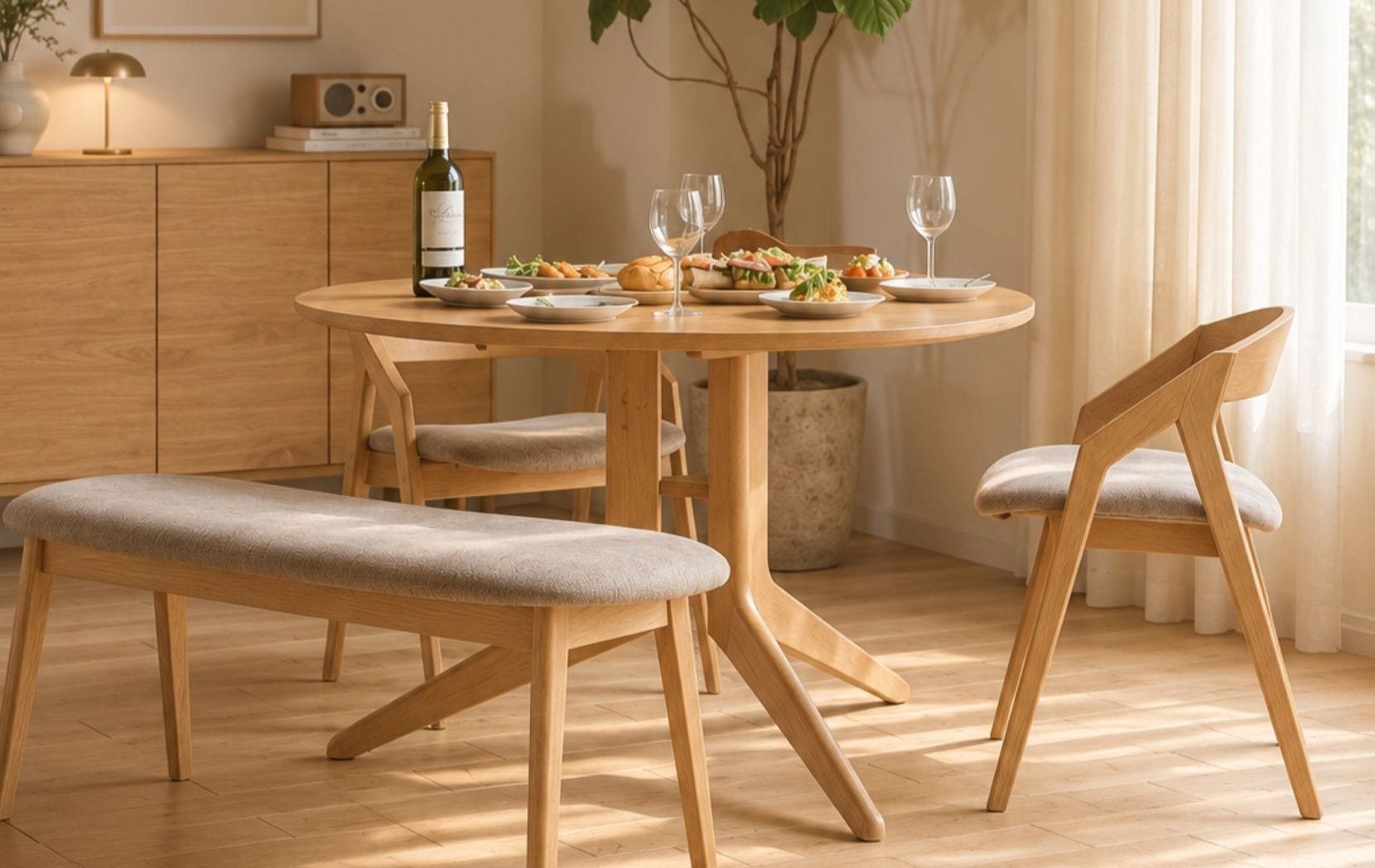 561 ダイニングテーブル 突板天板 木製 省スペース マンション 2人暮らし 3人暮らし 核家族 シニア 老後