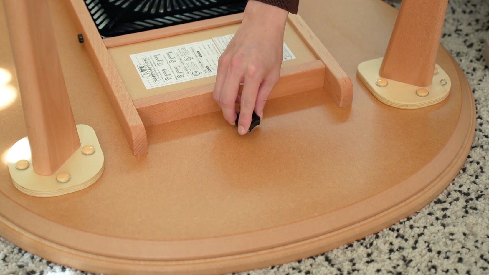 マロ リビングテーブル こたつ ロータイプ ハイタイプ 突板 木製