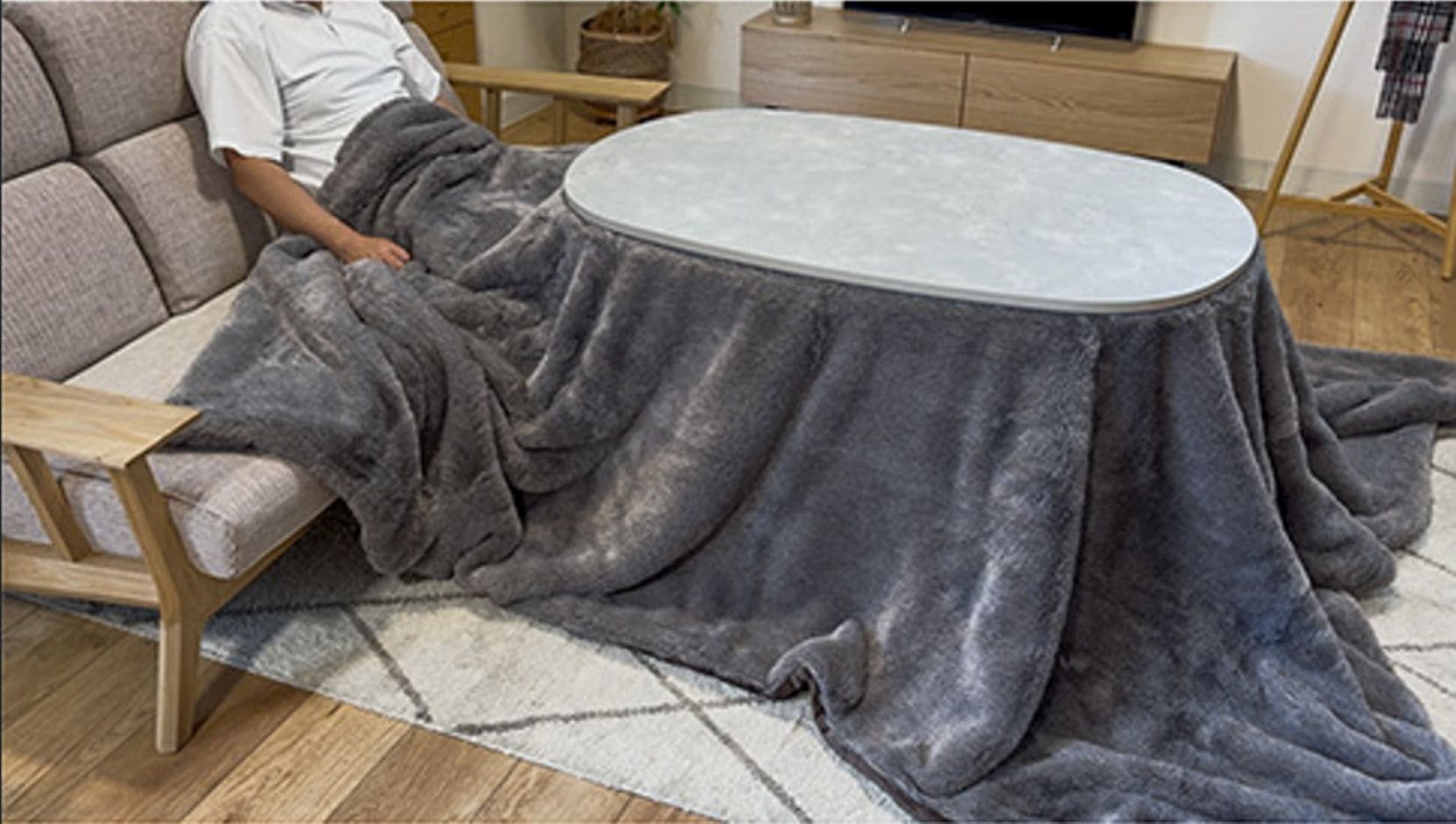 マロ リビングテーブル こたつ ロータイプ ハイタイプ 突板 木製