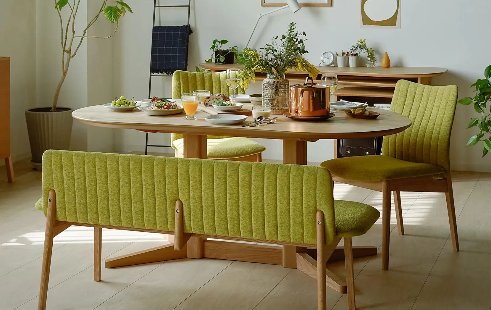 ミラージュ テーブル180cm 突板天板 | mirage | モリタインテリア工業