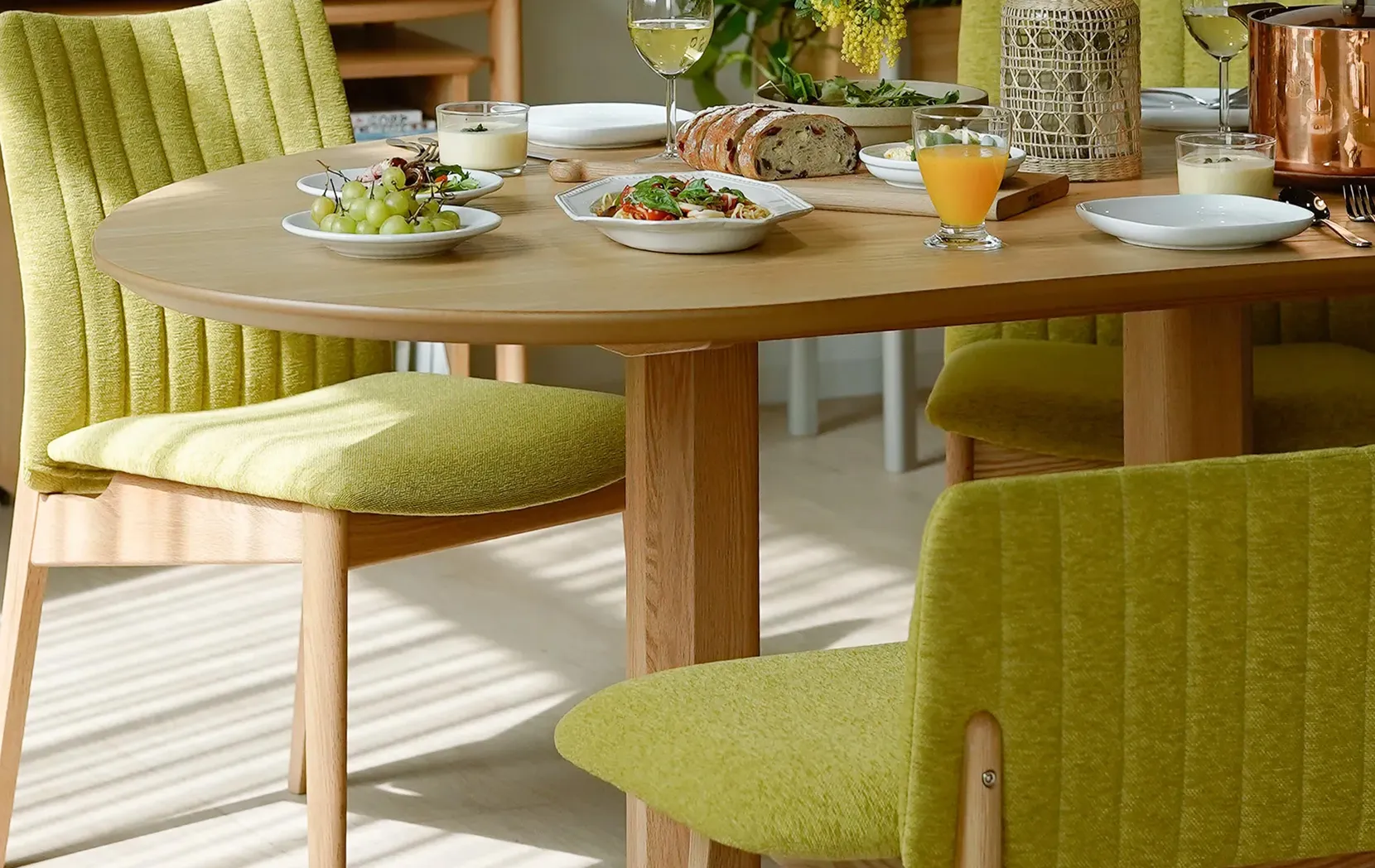 ミラージュ テーブル180cm 突板天板 | mirage | モリタインテリア工業