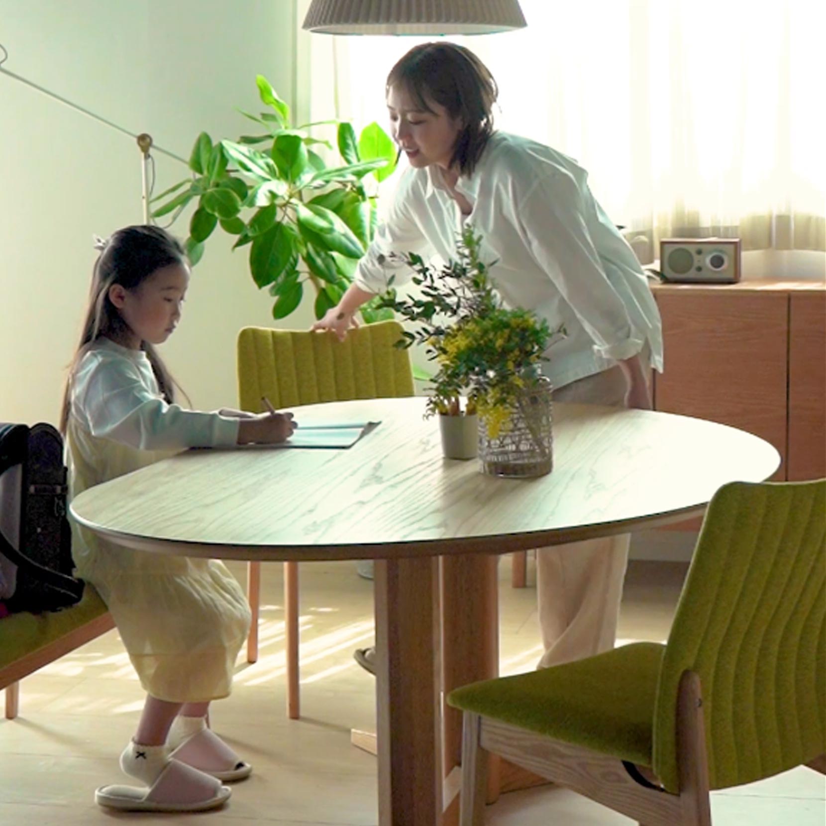 ミラージュ テーブル180cm 突板天板 | mirage | モリタインテリア工業