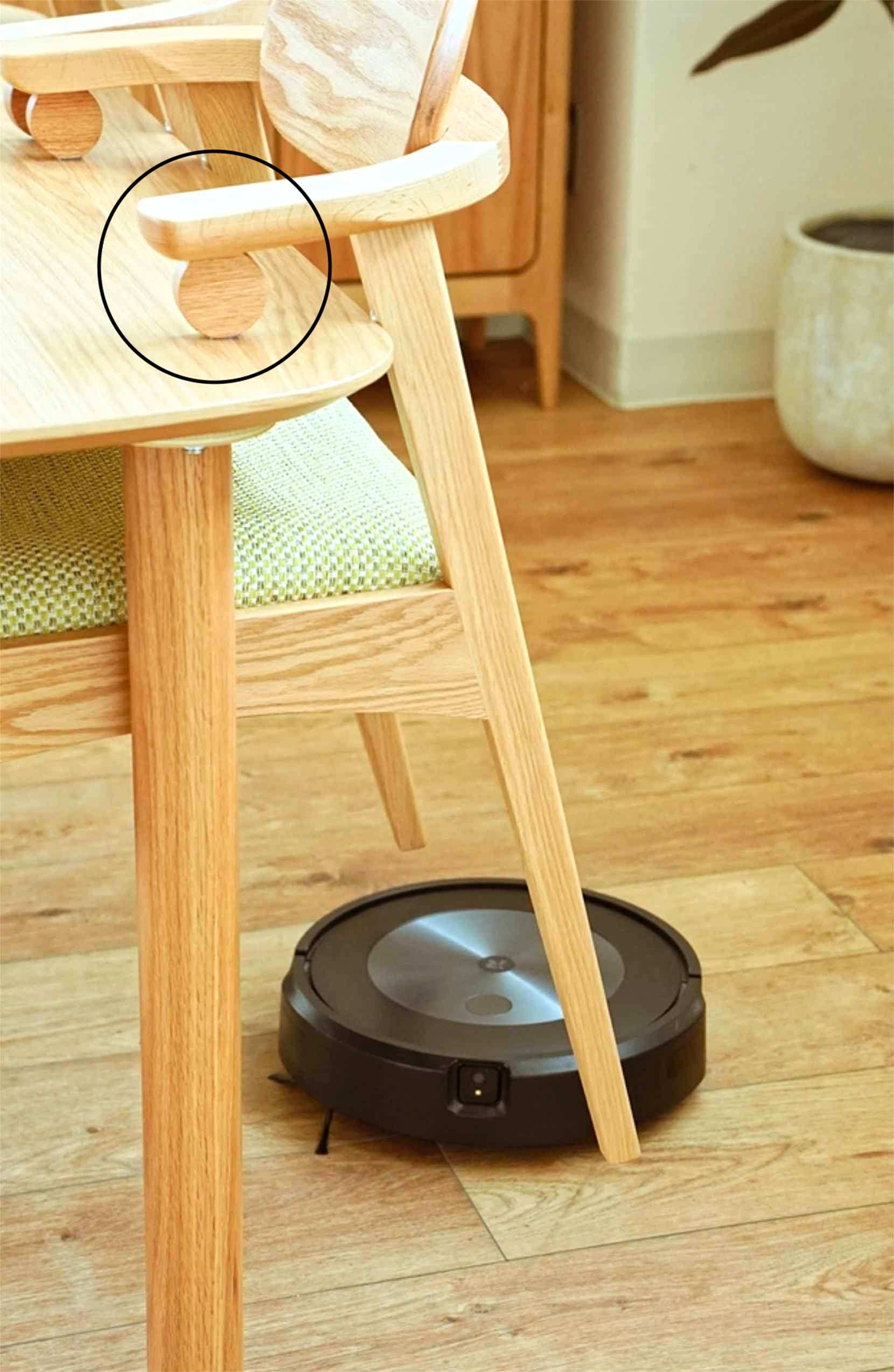 リコロチェア ricoro 木製 国産 レッドオーク オーク 引っ掛け お掃除ロボ お掃除ロボット マンション スペース マンション 2人暮らし 3人暮らし 核家族 かわいい おしゃれ