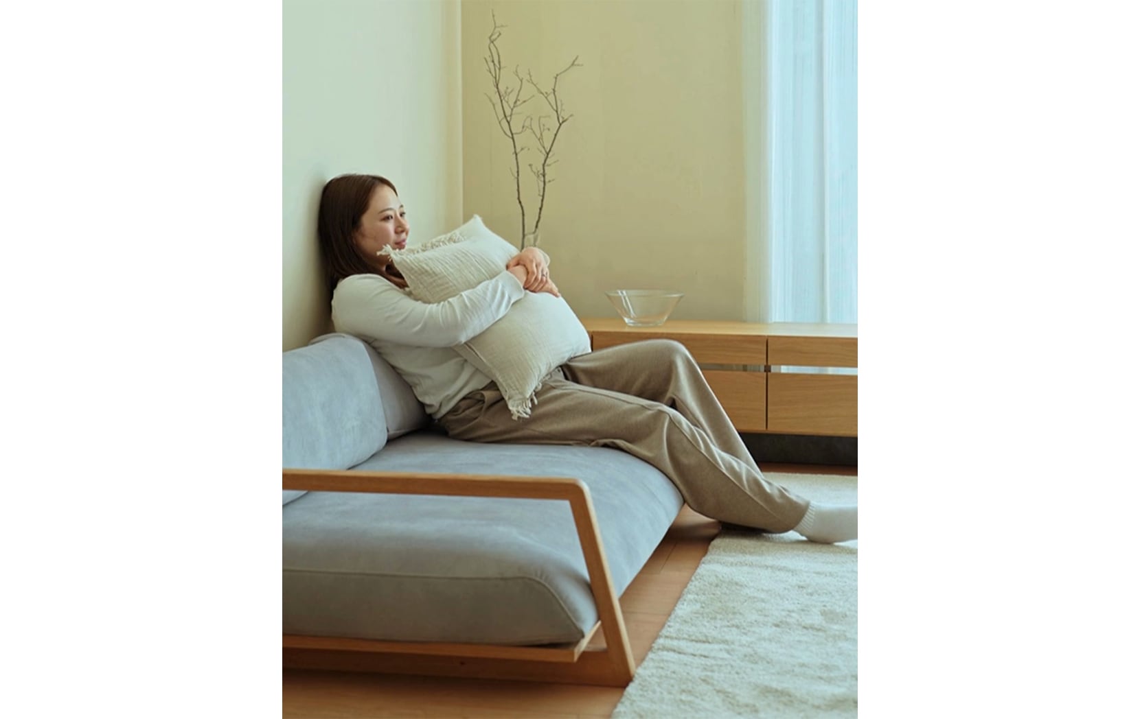 ソファ エスロウプラス sofa s.low+ ローソファ ナチュラル ブラウン グレー ダークグレー 北欧 木製 国産家具 低座 和室
