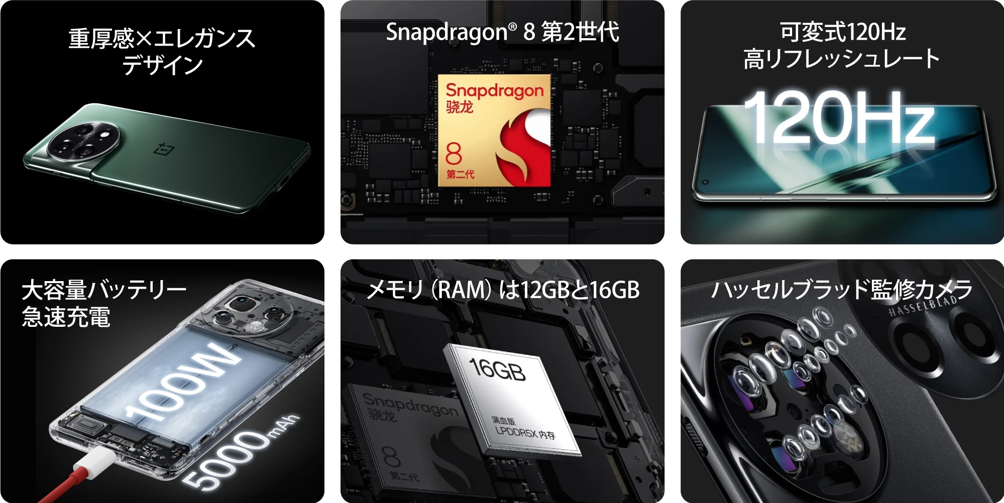 OnePlus 11 中国版 Simフリースマホ 【Snapdragon 8 Gen2搭載・100W ...